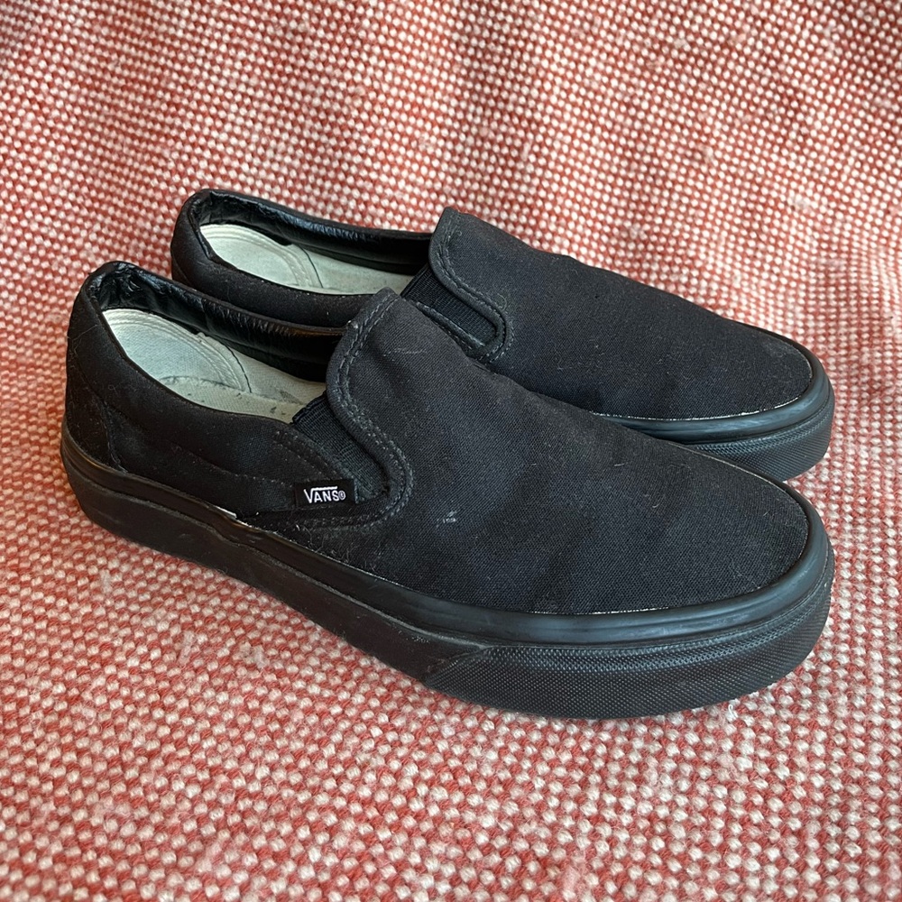 Vans Black Classic Slip On Canvas